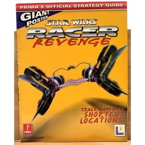 Star Wars‎ Racer Revenge Prima Official Strategy Guide Sony PS2 WITH POSTER